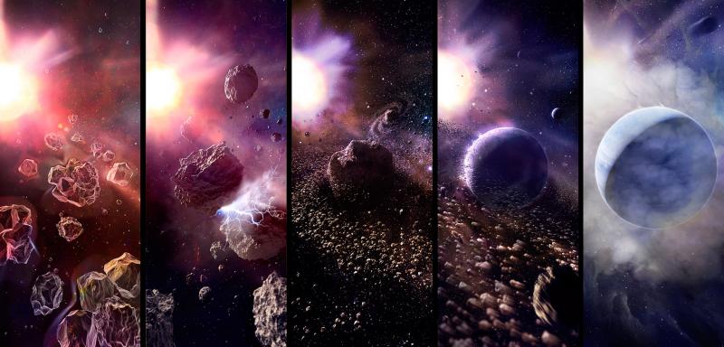 Science & Vie - Formation des planètes gazeuses en 5 étapes