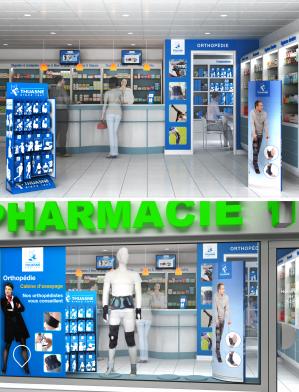 Thuasne - Présentation de la gamme en pharmacie (3D)