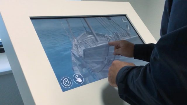 Touchscreen application — RECONSTRUCTION OF A ROMAN SHIP.