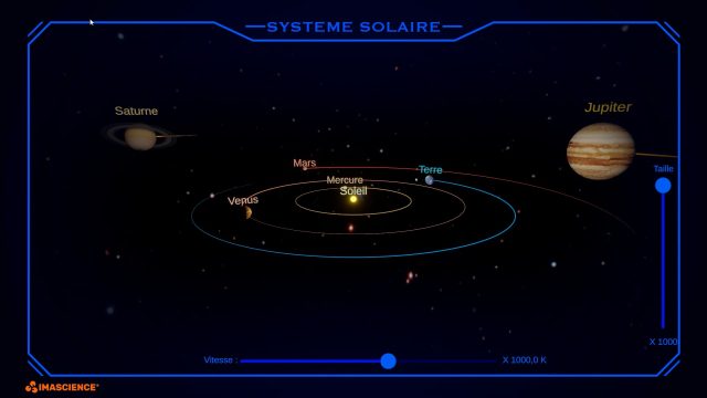 Solar system simulator.