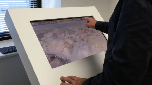 Touchscreen application — VALLEY OF THE KINGS IN EGYPT.