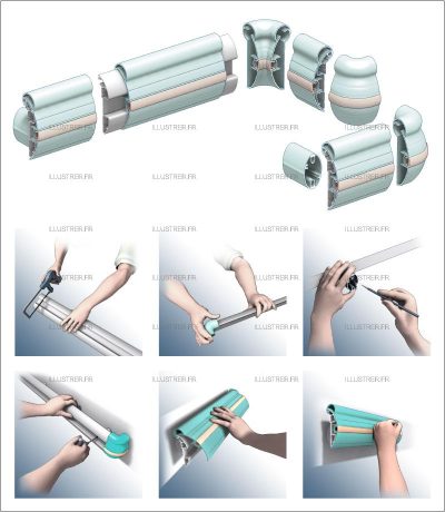 Profile assembly for SPM. Client: HVA TOULOUSE