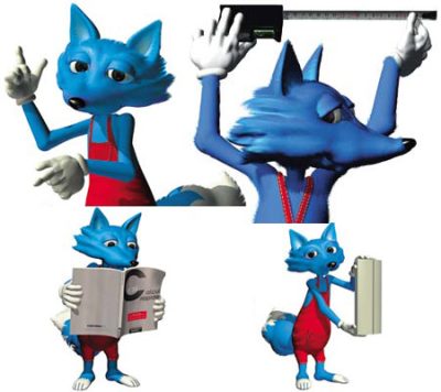 Mascot designed for Technal. (Groupe Composer)