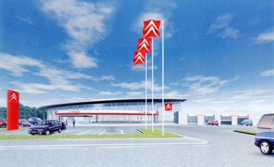 Citroën garage on the outskirts of Toulouse