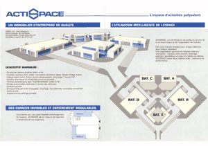 Actispace — Illustration and layout of the marketing brochure