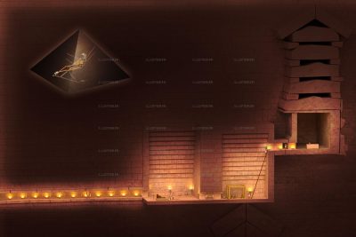 Science & Vie. The Great Pyramid of Giza, chamber hypothesis 1