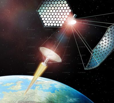 Science & Vie - Solar power plant microwave transmission