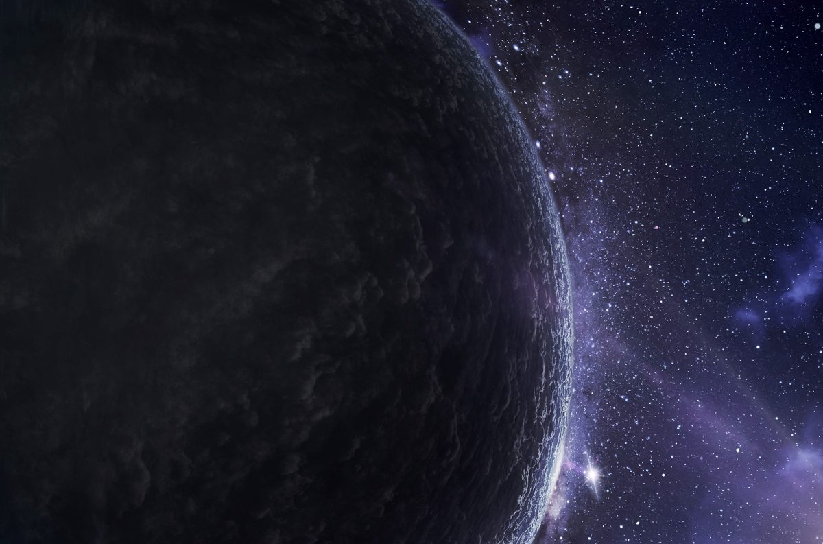 Black exoplanet