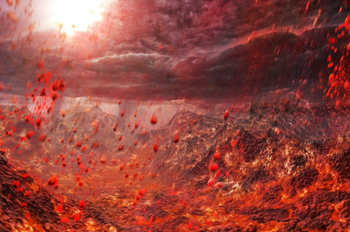 Exoplanet where stones rain down