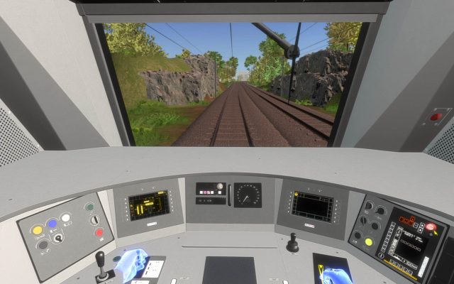 An immersive VR application to train train conductors.