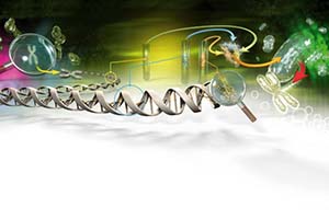 Illustration d'un article sur la génétique artificielle. - Magazine espagnol Quo