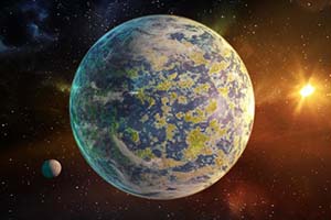 Science & Vie - Exoplanète Super-terre vue de l'espace