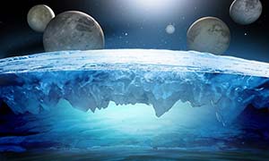 Toute l'eau du système solaire. Science & Vie Octobre 2017